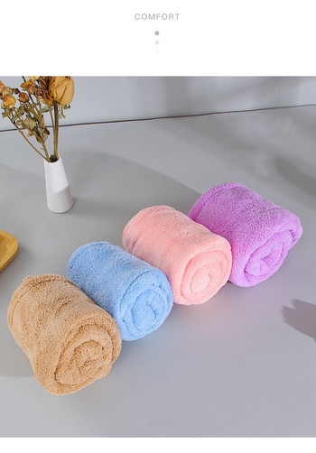 Дамска супер абсорбираща бързосъхнеща кърпа от микрофибър за баня Шапка за сушене на коса Салонна кърпа бързосъхнеща кърпа за коса