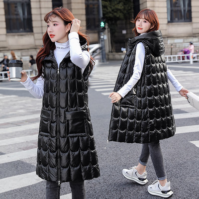 Moteriška ilga liemenė su kišene