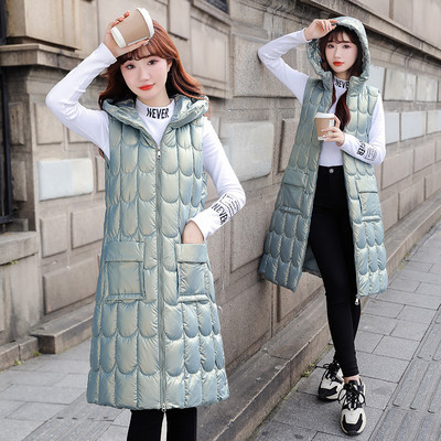 Moteriška ilga liemenė su kišene