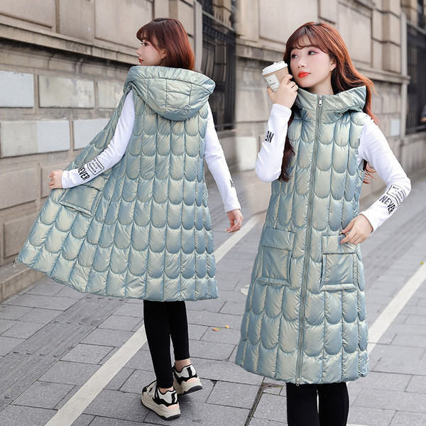 Moteriška ilga liemenė su kišene