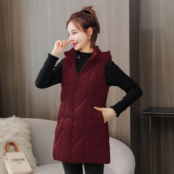 Vestă de damă lungime medie