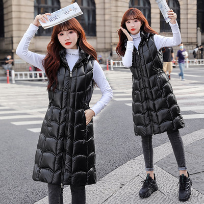 Vesta de dama de lungime mijlocie cu cravate