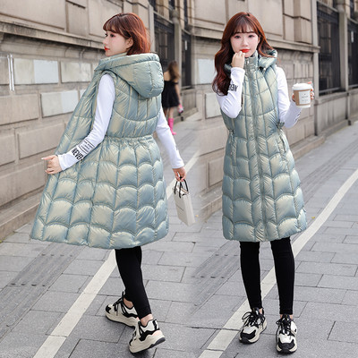 Vesta de dama de lungime mijlocie cu cravate