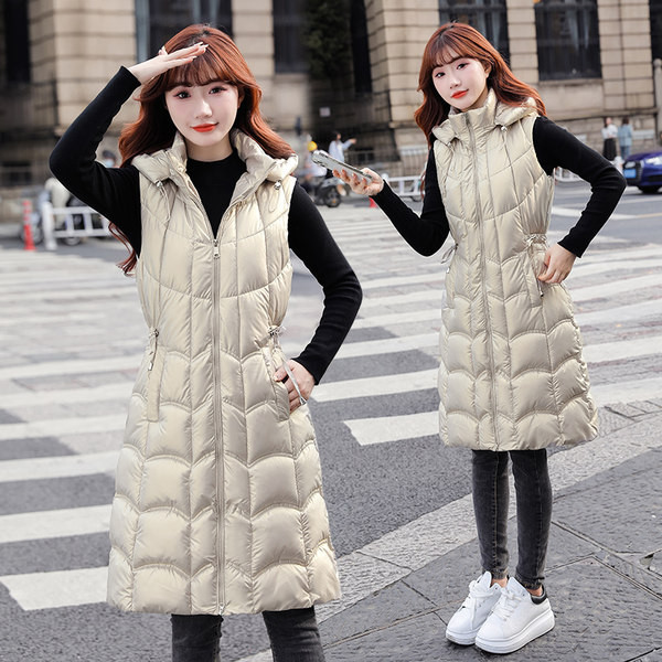 Vesta de dama de lungime mijlocie cu cravate