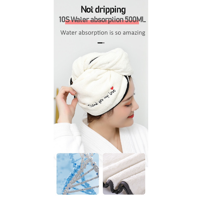 Magic mikroszálas törölköző gyorsan száradó hajsapka szuper vízfelszívás 3 perc gyors száradás