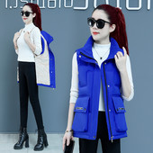 Ženski prsluk s debelom postavom i visokim ovratnikom