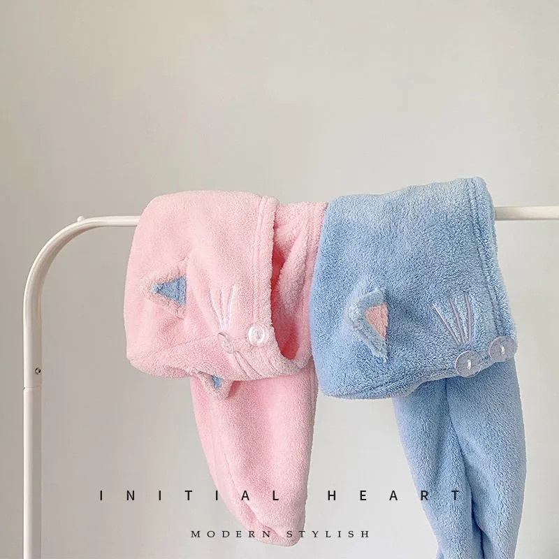 Miela kačių plaukų kepurė Mikropluošto plaukų rankšluostis ilgiems plaukams greitai džiūstantis kepuraitės vonios rankšluostis, stipriai sugeriantis vandenį, moteriškas apvyniojamas rankšluostis plaukams