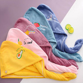 Moteriška plaukų džiovinimo kepurė Greitai džiūstanti plaukų rankšluosčių kepurė Kepurė vonios kepurė Mikropluošto kietas rankšluosčių dangtelis Super Absorption Turban Girl Hair Dry Kepuraitė