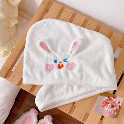 Aranyos Kawaii mikroszálas hajsapka nőknek Magic zuhanysapka törölközős fürdősapka hosszú haj pakolás gyorsan szárad puha, csodás turbán fej