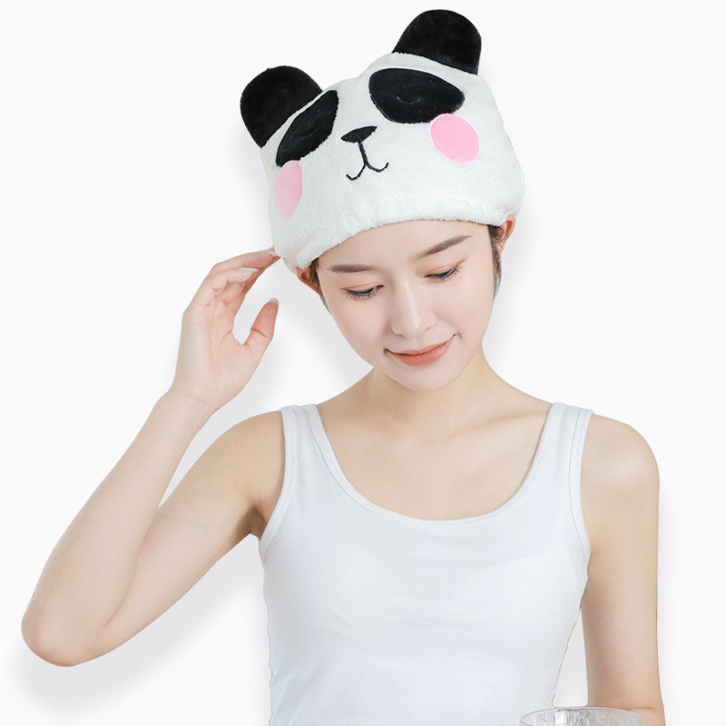 Animale din desene animate Copii Adulți Căciulă de păr moale Lână de coral Drăguț Miraculous Microfibră Prosop absorbant cu uscare rapidă pentru baie