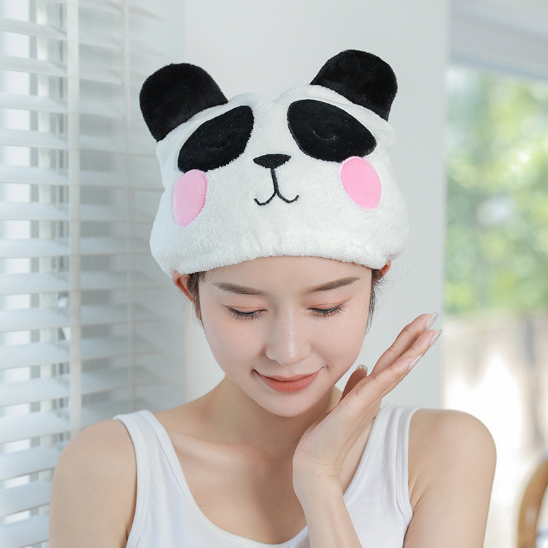 Animale din desene animate Copii Adulți Căciulă de păr moale Lână de coral Drăguț Miraculous Microfibră Prosop absorbant cu uscare rapidă pentru baie