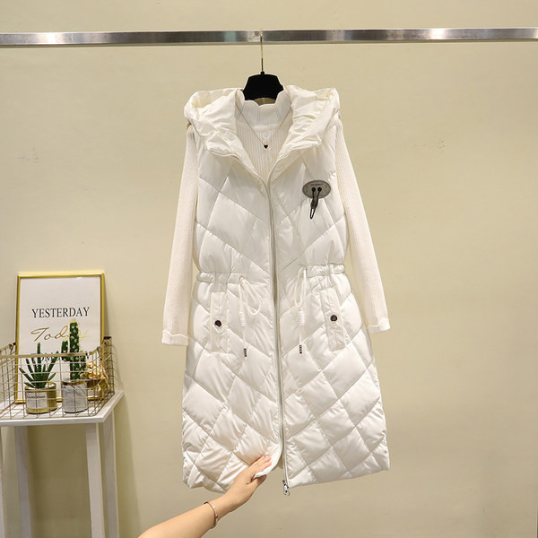 Naujo modelio moteriška vidutinio ilgio liemenė su kišene