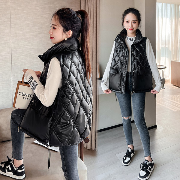 Moteriška liemenė kasdieniam gyvenimui aukšta apykakle