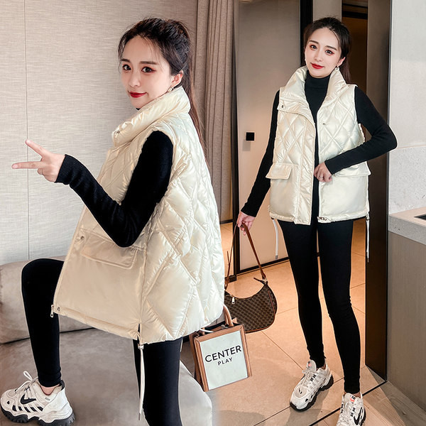 Moteriška liemenė kasdieniam gyvenimui aukšta apykakle