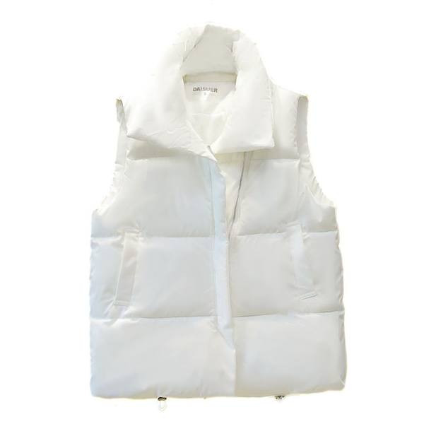 Kasdieninė moteriška liemenė aukšta apykakle – trijų spalvų