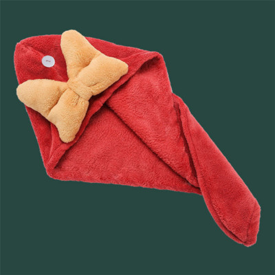 Desiger Prosop drăguț de păr cu bowknot, șapcă de păr din microfibră miraculoasă, pentru femei, spa, saună, baie, duș, uscare rapidă, prosoape pentru adulți