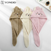 Prosoape baie microfibră solid super absorbant pălărie de păr textil de acasă prosop drăguț cu broderie de desene animate prosop de păr