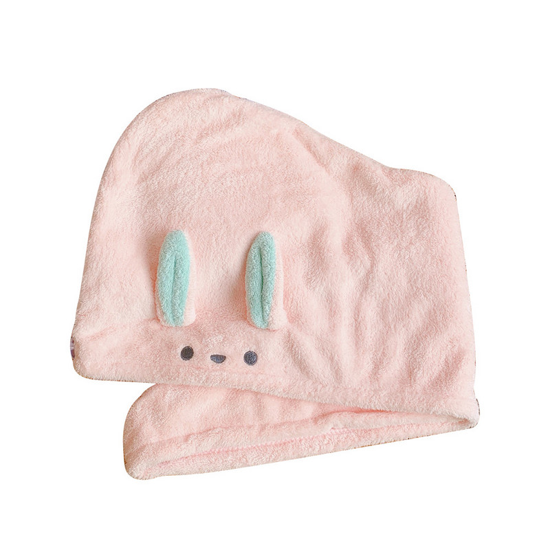 Čvrsta mikrovlakana Brzo sušeća kapa za kosu Slatki ručnik za zeca Ženski ručnici za tuširanje Ručnik od kućnog tekstila Ručnik za kupanje Nosivi ručnik