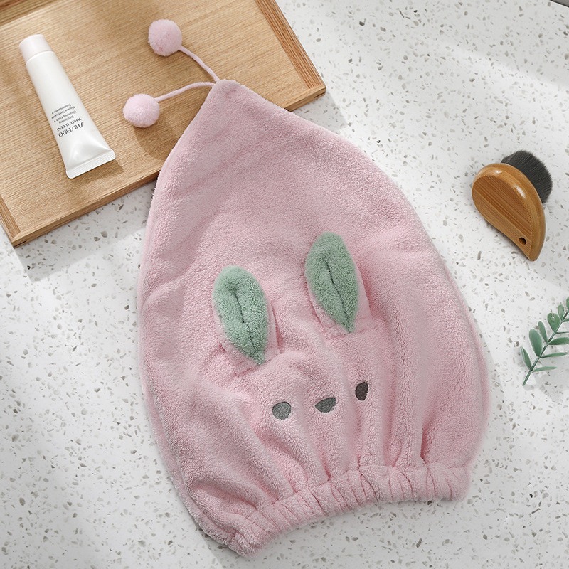 Čvrsta mikrovlakana Brzo sušeća kapa za kosu Slatki ručnik za zeca Ženski ručnici za tuširanje Ručnik od kućnog tekstila Ručnik za kupanje Nosivi ručnik