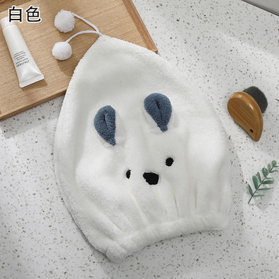 Pălărie din microfibră solidă, moale, uscată, prosop drăguț de iepure, îmbrăcăminte de duș pentru femei, prosoape pentru cap, prosop textil de casă, prosop de baie, purtabil