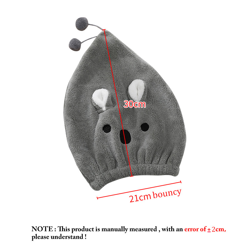 Pălărie din microfibră solidă, moale, uscată, prosop drăguț de iepure, îmbrăcăminte de duș pentru femei, prosoape pentru cap, prosop textil de casă, prosop de baie, purtabil