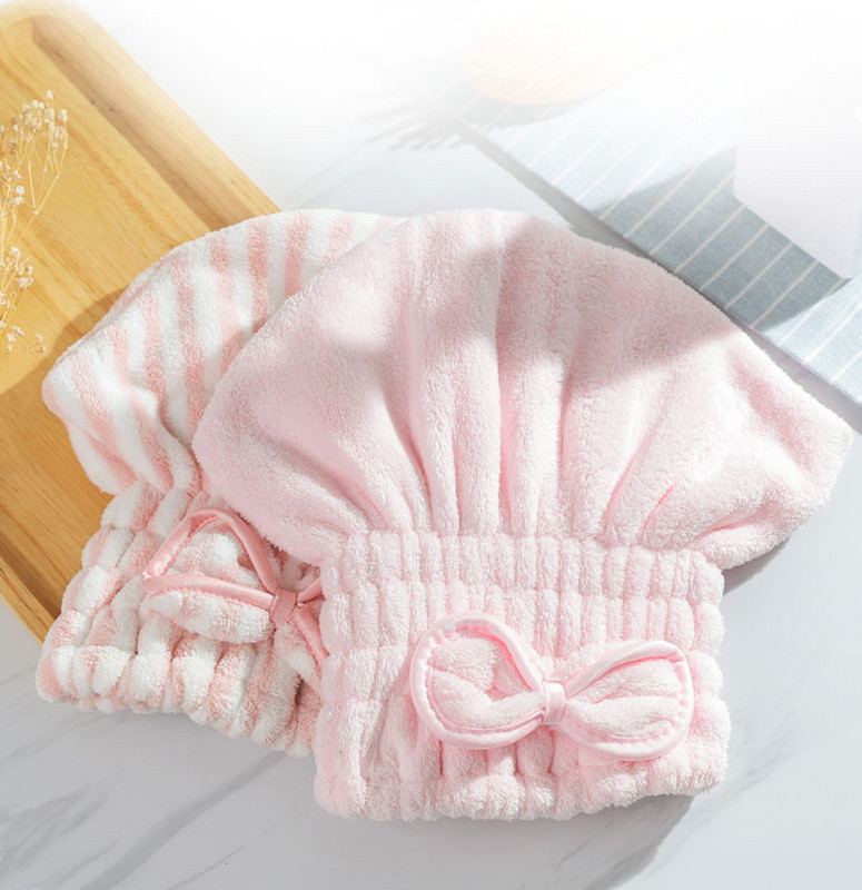 8 spalvų mikropluošto kietas greitai džiūstantis plaukams kepurė Plaukų turbanas moterims, mergaičių kepuraitė, maudymosi džiovinimo rankšluosčiu galvos apvyniojama kepurė