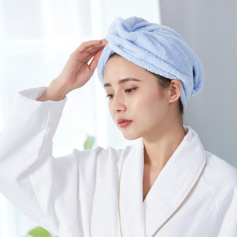 Kapa za sušenje kose Kapa za tuširanje od koraljnog flisa Meka prozračna upijajuća traka za glavu Ručnik Kapa za sušenje kose Kupaonske slatke kape za tuširanje Ženske