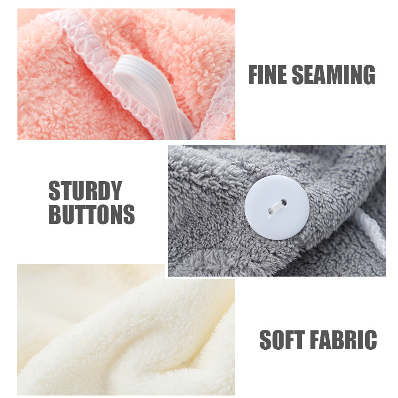 Kapa za sušenje kose Kapa za tuširanje od koraljnog flisa Meka prozračna upijajuća traka za glavu Ručnik Kapa za sušenje kose Kupaonske slatke kape za tuširanje Ženske