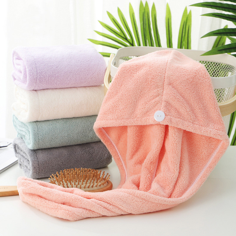 Kapa za sušenje kose Kapa za tuširanje od koraljnog flisa Meka prozračna upijajuća traka za glavu Ručnik Kapa za sušenje kose Kupaonske slatke kape za tuširanje Ženske