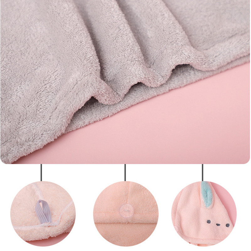 Moterų mergaičių plaukų džiovintuvas rankšluosčių dušo kepurė Mikropluošto minkšta švelni vilna, greitai džiūstantys plaukai Super Absorption Turban Magic Hair Dry Dry Cap