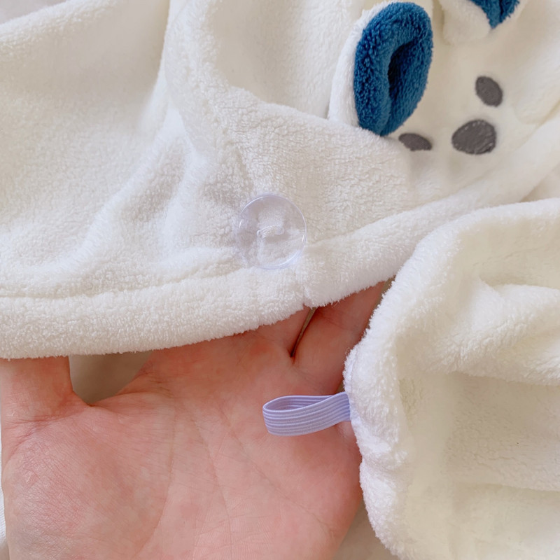 W&G Moteriška Sausų Plaukų Kepurė Plonos vilnos Cute Bunny Bear Rankšluosčiai Korėjos Sugeriantys Minkšti Mieli Plaukų Rankšluosčiai Šampūnas Dušo Kepurėlis Sausiems plaukams Rankšluostis