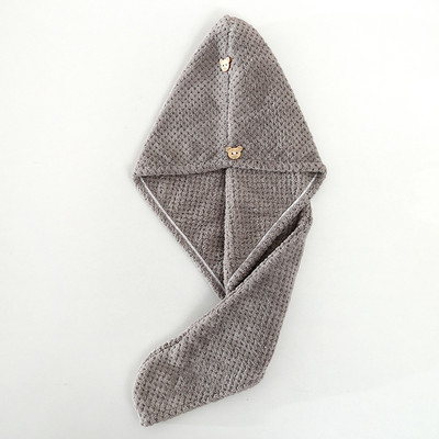 Lână de corali Cap uscat pentru păr înfășurat Batic prosop uscat pentru păr șterge prosop Cap de duș puternic absorbant