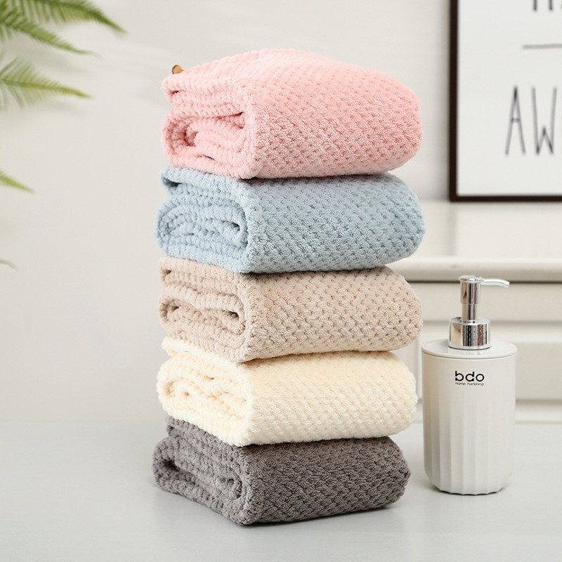 Lână de corali Cap uscat pentru păr înfășurat Batic prosop uscat pentru păr șterge prosop Cap de duș puternic absorbant