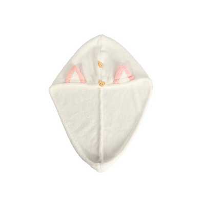 Brzosušivi ručnici za kosu za žene i djecu, slatke mačje uši, superupijajući, deblji turban ručnici od mikrofibre s gumbima u obliku medvjeda