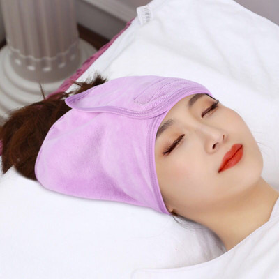 Home Microfiber Spa arcfejpánt sminktekercselő frottír hajpánt állítható törülköző arcmosáshoz zuhany 3 db
