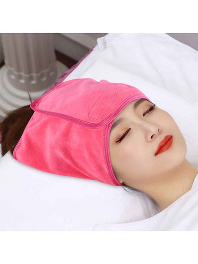 Home Microfiber Spa arcfejpánt sminktekercselő frottír hajpánt állítható törülköző arcmosáshoz zuhany 3 db