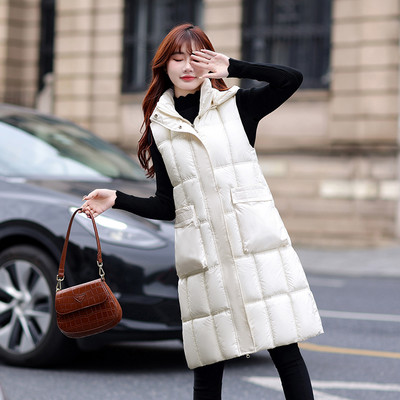 Ženski prsluk s džepom i kapuljačom