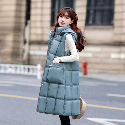 Ženski prsluk s džepom i kapuljačom