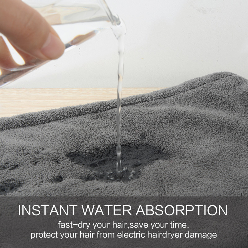 2022. aasta kuum soodusmüük Super imav mikrokiust juukserätik Turban Spa peakuivatuskork naistele 25cmx65cm 2 pakk must