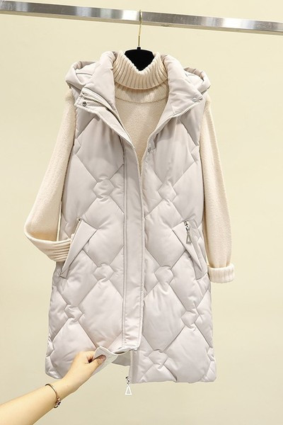 Vestă de damă cu închidere cu fermoar și nasturi