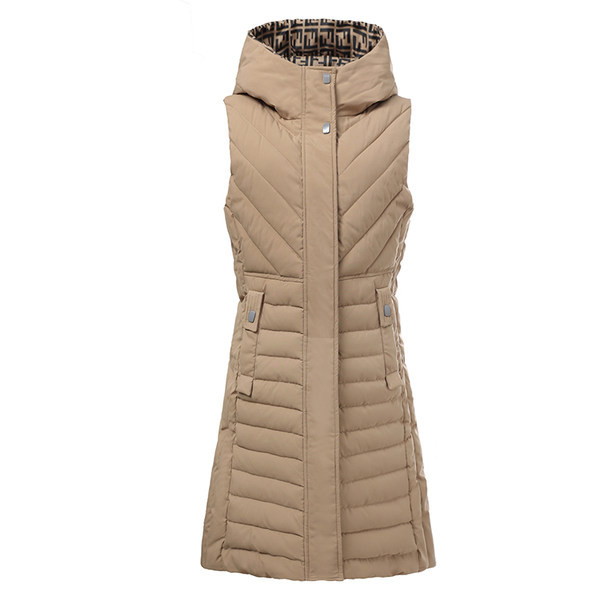 Moteriška ilga liemenė su gobtuvu