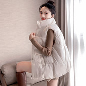 Női őszi mellény a hétköznapokra, magas gallérral és cipzárral