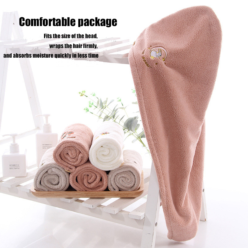 Prosop de baie din microfibră Prosop de păr cu uscare rapidă, super absorbant, moale, confortabil, șapcă de duș magică pentru femei, uscător de păr, bandă pentru cap