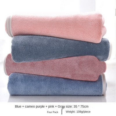 Páros törülköző, mint tiszta pamut Arclemosó háztartási pamut száraz haj gyorsan száradó és puha fürdőtörlő haj nedvszívó, szöszmentes