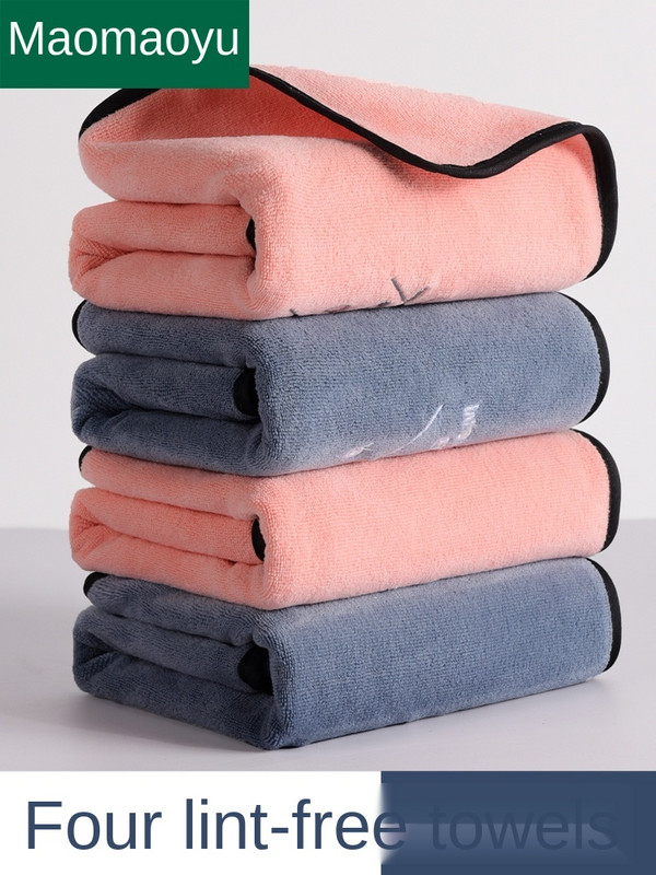 Páros törülköző, mint tiszta pamut Arclemosó háztartási pamut száraz haj gyorsan száradó és puha fürdőtörlő haj nedvszívó, szöszmentes