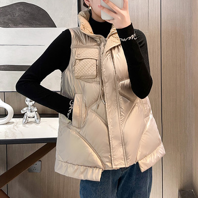 Laisva moteriška liemenė su kišene