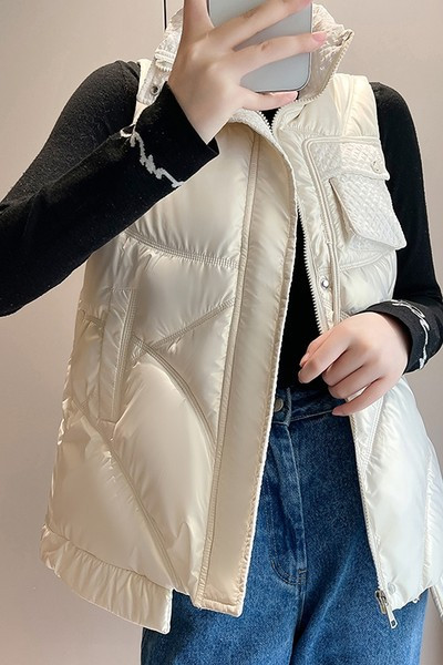 Laisva moteriška liemenė su kišene