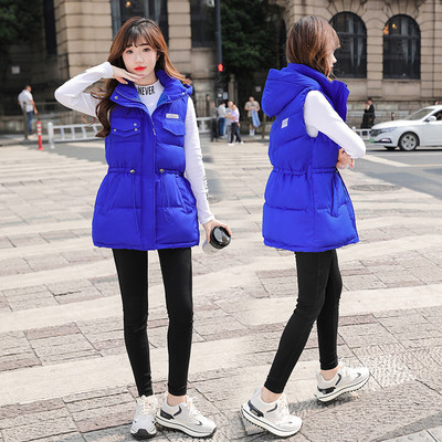 Vesta casual dama cu gluga si buzunare