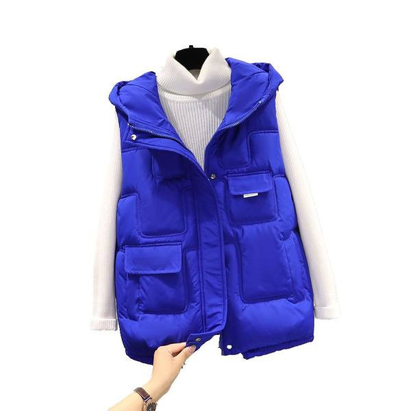 Naujo modelio moteriška liemenė su gobtuvu