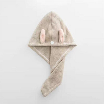 Drăguț din lână moale Coral Uscător de păr Capă Groasă Microfibră Miraculos Prosoape cu uscare rapidă Absorbție Baie Sauna Spa Turban de păr